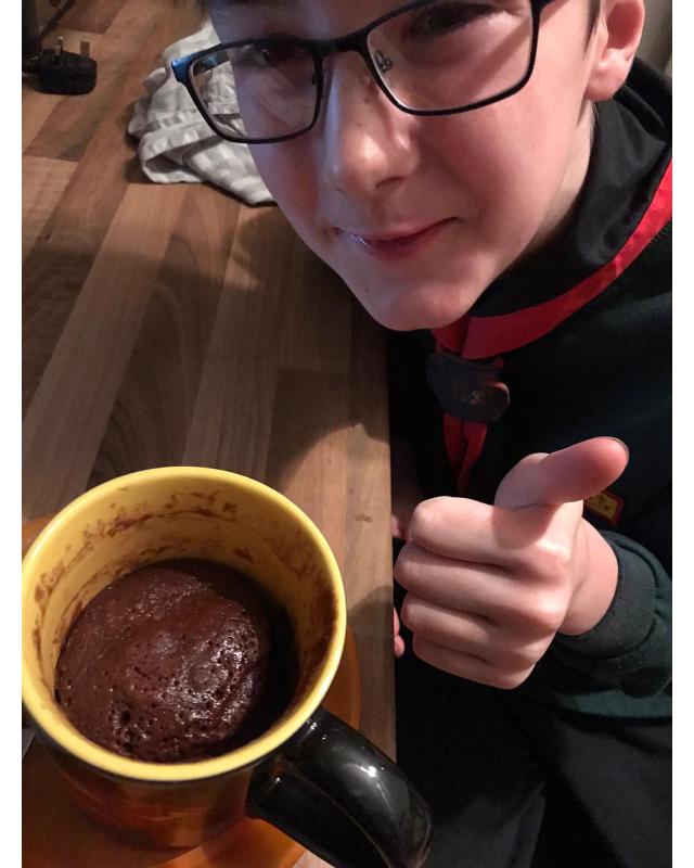 Boy with cup