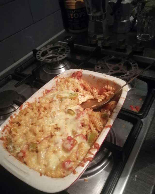 scouts chef badge pasta dish